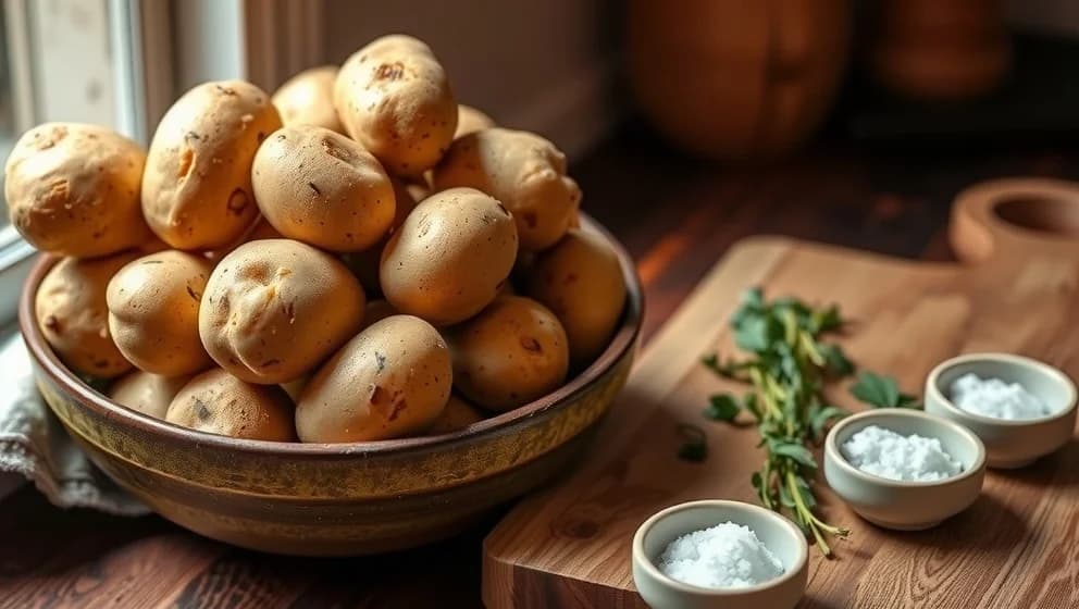 Bakad potatis i ugn så blir den krispig och fluffig