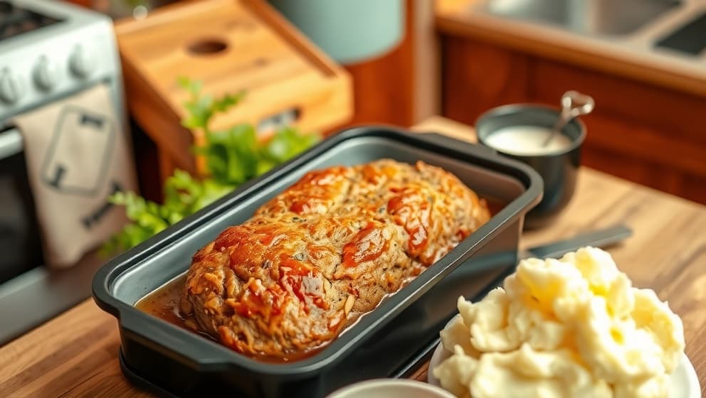 Köttfärslimpa i ugn som alltid blir saftig och god