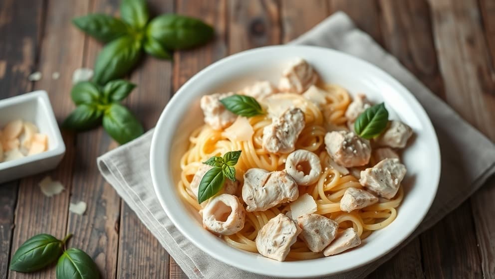 Krämig pasta med kyckling som lyckas varje gång